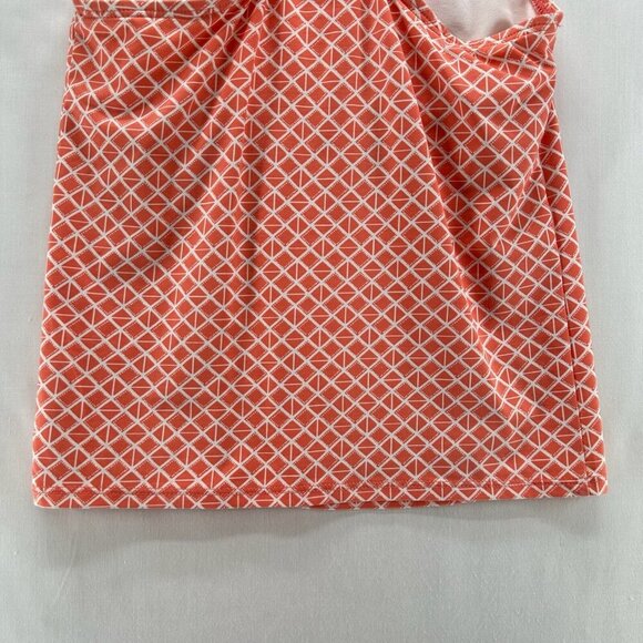 Carve Designs Tank Top Womens Sz XS Diamond Grid Racerback Sleeveless Orange - Picture 7 of 10